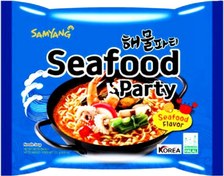 تصویر نودل کُره ای ( رامن ) غذاهای دریایی ۱۲۵ گرم سیفود پارتی سامیانگ – samyang ا Samyang sea food noodles Samyang sea food noodles