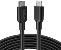 تصویر کابل شارژ سریع تایپ سی به لایتنینگ 90 سانتی‌متری 18 وات انکر Anker A8832H11 USB C to Lightning Cable 