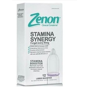 تصویر کاندوم زنون مدل stamina synegy بسته 12 عددی 