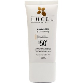 تصویر لوسل کرم ضد آفتاب و مرطوب کننده مناسب پوست معمولی و خشک +SPF50 رنگی Lucel Sunscreen And Moisturizing Cream For Normal To Dry Skin SPF50+ Tinted