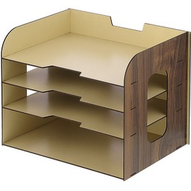 تصویر کازیه مدل رومیزی چوبی - چند رنگ 