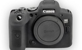 تصویر کاور سیلیکونی Canon EOS R6 Mark II (مشکی) 