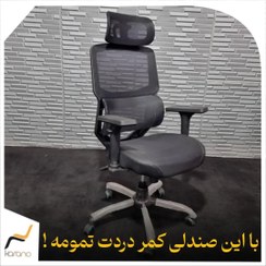 تصویر صندلی اداری ارگونومیک توری 