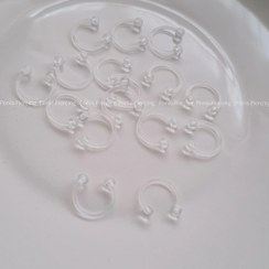 تصویر پیرسینگ نعلی سیلیکنی silicone piercing