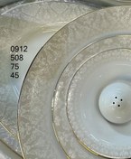 تصویر سرویس غذاخوری چینی زرین ایران مدل سریر سپید ۳۵ پارچه مناسب ۶ نفر 