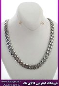 تصویر زنجیر کارتیه نقره ای استیل 