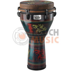 تصویر جیمبی سایز 12 رمو سری موندو Djembe Remo ADINKRA کد 4653 