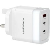 تصویر آداپتور شارژر پاورولوژی Powerology Lunex Series Fast Charging Adapter PD 65W 
