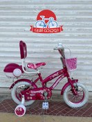 تصویر دوچرخه دخترانه المپیا مدل گل Flower سایز 12 