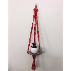 تصویر آویز گلدان بافتنی کد D20 