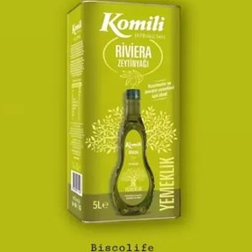 تصویر روغن زیتون کومیلی ریورا Komili حجم 5 لیتر 