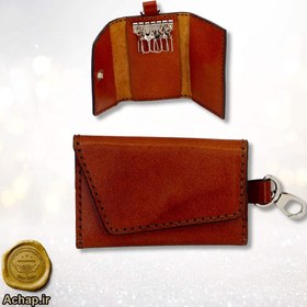 تصویر جاکلیدی چرم طبیعی 