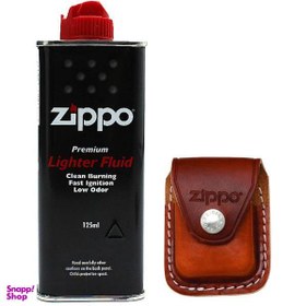 تصویر ست کیف فندک و بنزین زیپو مدل LPCBK 000001 