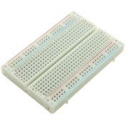 تصویر برد بورد ( BreadBoard ) مینی دارای ابعاد 85x55 میلی متری ا MINI BREADBORD MINI BREADBORD