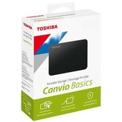 تصویر هارد اکسترنال توشیبا 500 گیگابایت Canvio Basic (ضمانت 12 ماهه + کیف محافظ) 