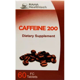 تصویر کافئین 200 میلی گرم رها 60 قرص Coffee 200 Raha 60 tabs