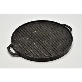 تصویر تابه گریل چدن گرد کد 6003 یونیک small round cast iron grill pan 6005 unique