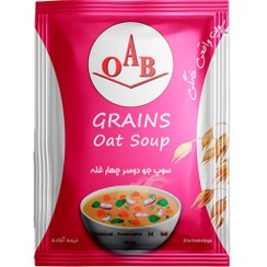 تصویر سوپ جو دوسر چهار غله 52 گرم OAB OAB four grain oatmeal soup 52g