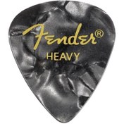 تصویر Fender Celluloid Picks 351 Black Moto Heavy 12 Pack 
