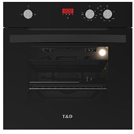 تصویر فر برقی و گازی تی اندی مدل TD 205 T&D electric and gas oven model TD 205