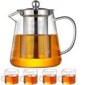 تصویر ست قوری و فنجان پیرکس ظرفیت ۰.۹۵ لیتر 