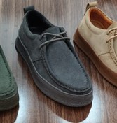 تصویر کفش چرم مردانه لوفر کادیلاک رنگ قهوه‌ای سوخته سایز ۴۴ 