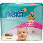 تصویر پوشک بچه سایز 2 بسته 18عددی مرسی 