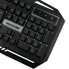 تصویر کیبورد مخصوص بازی مچر مدل MR-370 RGB ا Macher MR-370 RGB Gaming Keyboard Macher MR-370 RGB Gaming Keyboard