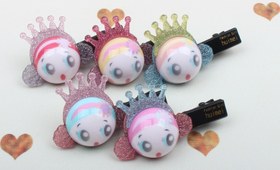 تصویر گل سر انبری عروسکی 