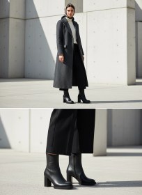 تصویر نیم بوت چرم زنانه Ws۴۰۰۶ - 38 cactus leather ws 4006