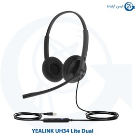 تصویر هدست یالینک مدل UH34 LITE DUAL Yealink headset UH34 LITE DUAL