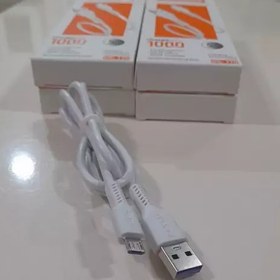 تصویر کابل شارژر میکرو برند دکین Dekkin سیم شارژ آندروید داخل سوکت رنگی micro usb کابل شارژ ارزان معمولی 