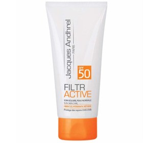 تصویر کرم ضد آفتاب +SPF50 مناسب پوست خشک و معمولی ژاک آندرل پاریس (بدون رنگ) 