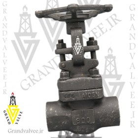 تصویر شیرفلکه کشویی "1 اینچ فولادی فورج کلاس 800 رزوه ای GATE VALVE 1" #800 A105 NPT