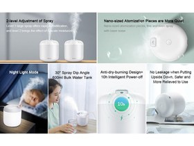 تصویر دستگاه بخور سرد و چراغ خواب بیسوس Baseus elephant humidifier DHXX-02 DHXX-02 Baseus elephant humidifier White