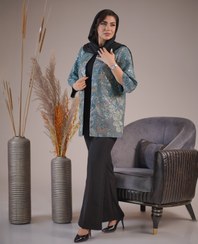 تصویر کت مجلسی زنانه جنس حریر طرح قو - رنگ Assembly collection
