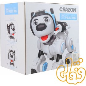 تصویر اسباب بازی ربات کنترلی سگ مدل Crazon 1901 Intelligent Police Dog-اسباب بازی ربات 