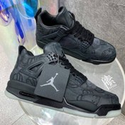 تصویر کتونی : نایک ایر جردن ۴ کاوز مشکی Nike Air Jordan 4 Retro KAWS Black محصول: ویتنام - 4 Nike Air Jordan 4 Retro KAWS Black