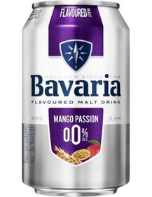 تصویر آبجو بدون الکل باواریا با طعم انبه و پشن فروت (دلستر انبه) قوطی Bavaria Mango passion 330ml 