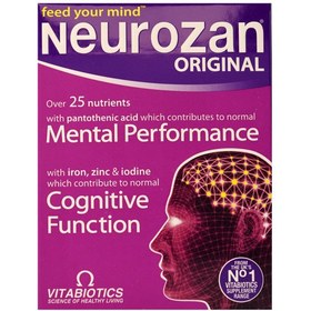 تصویر قرص نروزان ویتابیوتیکس اورجینال 30 عدد Vitabiotics Neurozan Feed Your Min Original 30 Tab