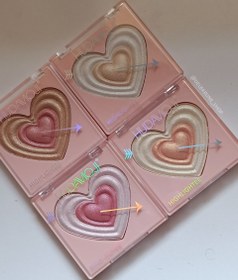 تصویر هایلایتر قلبی دو رنگ هدی موجی 