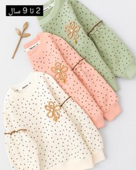 تصویر بلوز خالخالی آستین پفی 