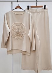 تصویر بلوزشلوار لینن طرح سما 