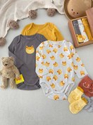 تصویر بادی آستین بلند طرح روباه برند fox & bunny 