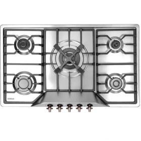 تصویر اجاق گاز استیل ۵ شعله درسا مدل آنیل DG2200-5M Dorsa Steel Hob Model Anil