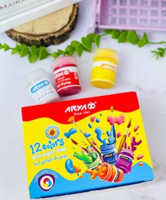 تصویر گواش ۱۲ رنگ آریا 