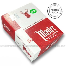 تصویر گچ بیلیارد مستر آبی گرید 5A پک 144 تایی (Master) گچ بیلیارد مستر باشگاهی