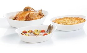 تصویر تابه مرغ خوری 3 عددی بیضی 