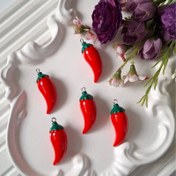 تصویر پلاک آویزی فلفل 3.5 سانتی (فروش بصورت دونه ای) 