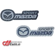 تصویر استیکر چسبی طرح MAZDA SPORT کد 10532 